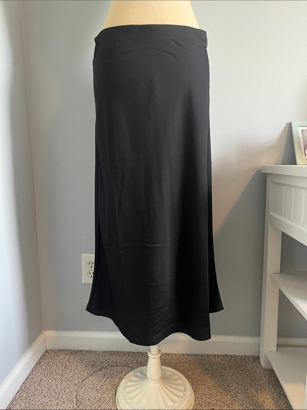 J. Crew Black Maxi Skirt - Fluid A-Line Silhouette